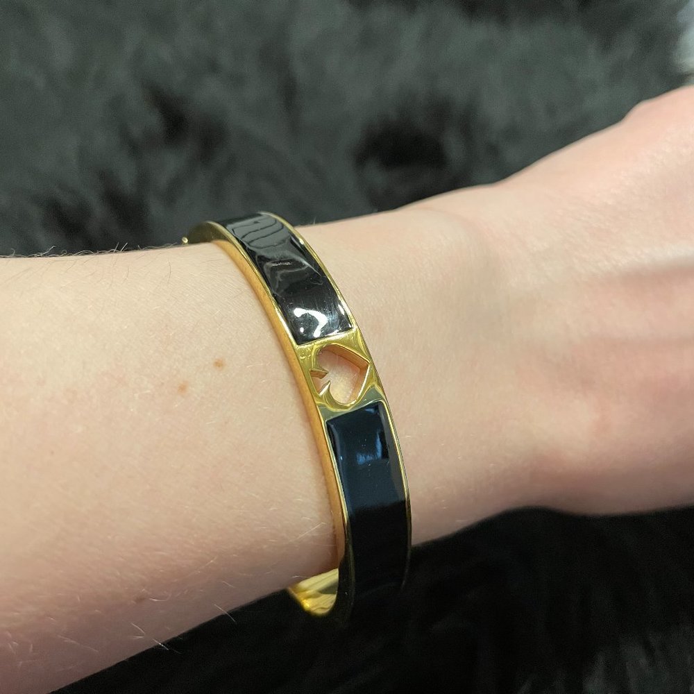 Kate Spade gold and black bangle